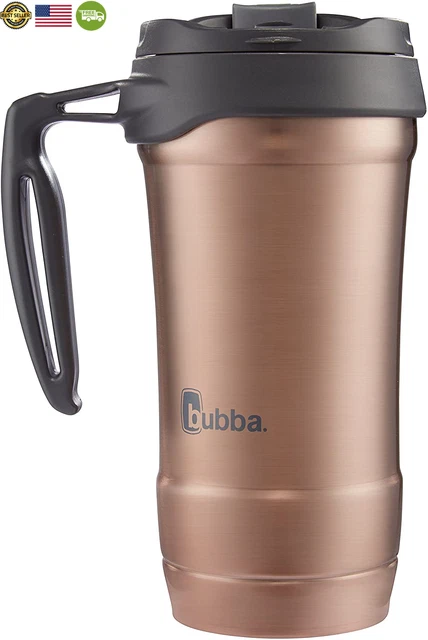 Bubba Hero Dual-Wall Vacuum-Insulated Stainless Steel Travel Mug, 18 Oz., Rose G 3
