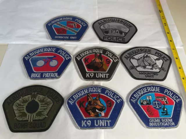 Albuquerque Police Collectors Patch Set All 8 New Patches