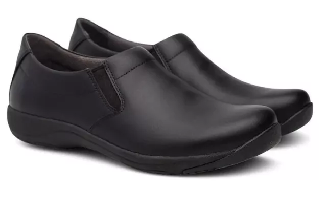 Dansko Ellie Black Leather Comfort Shoes - Size EU 39 M