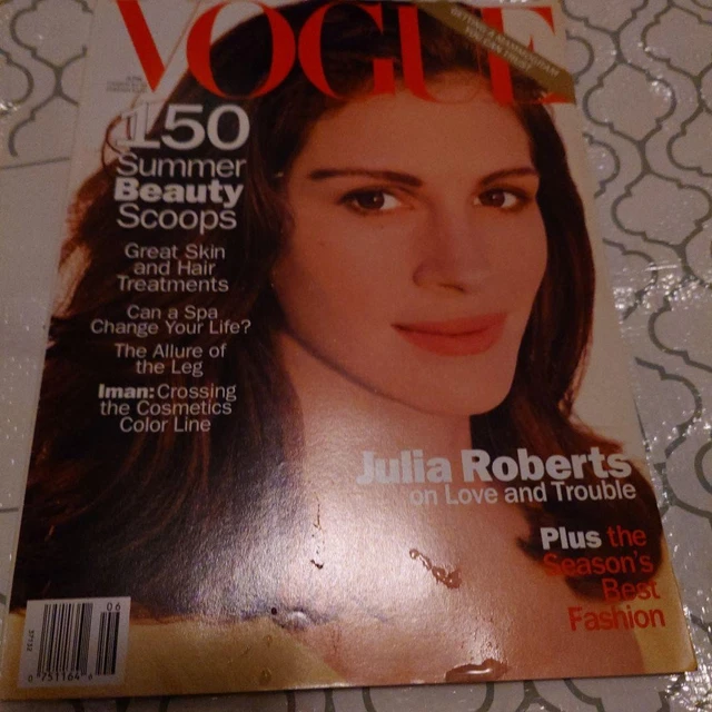 VOGUE MAGAZINE JULIA Roberts Cover 150 Summer Beauty Scoop Issue