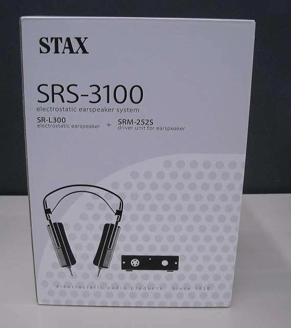STAX SRS-3100 SR-L300 SRM-252S Sound Headphone Condenser Speaker Very Good Box