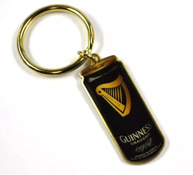 Guinness Bier USA Schlüsselanhänger Dose mit Harfe Logo