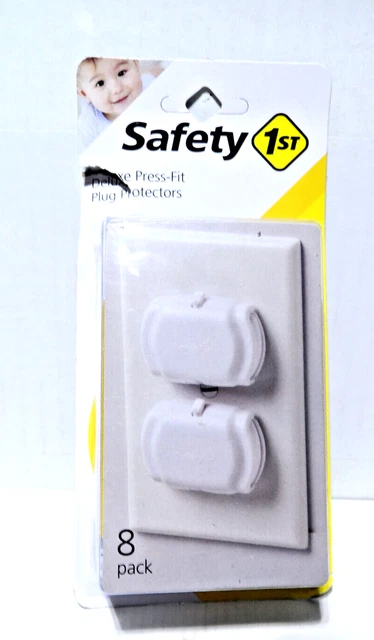 Safety 1st Deluxe Press-Fit Plug Protectors 8-Pack -