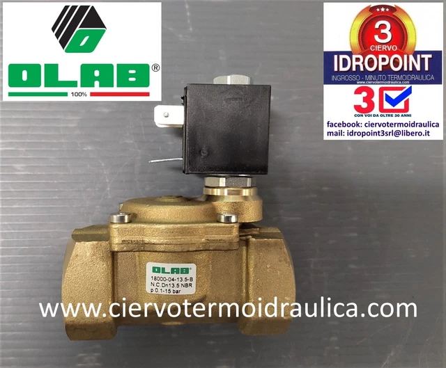 Componente Idraulico Serie 9000 BH OLAB - 220V, Ricambio Originale Bobina Per Elettrovalvola Acqua - 6