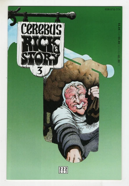 CEREBUS  #222   DAVE SIM   (AARDVARK-VANAHEIM)  VF  or  BETTER!!