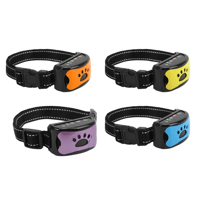 Cuello de ladrido de perro USB recargable impermeable ajustable vibración inteligente GFL