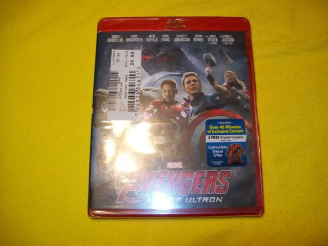 Avengers Age Of Ultron Bluray New Sealed Marvel Robert Downey Jr Samuel Jackson