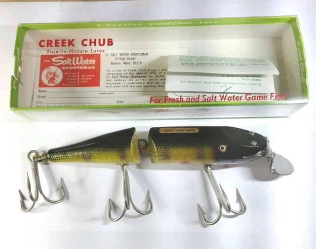 THE CREEK CHUB Bait Co. Garrett, Indiana 1951 Fishing Lure Catalog $99.99 -  PicClick
