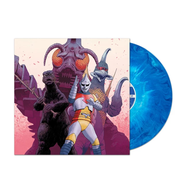 Godzilla vs Megalon 1973 Soundtrack Exclusive Dark & Light Blue Swirl Vinyl LP Godzilla vs Megalon 1973 Soundtrack Exclusive Dark & Light Blue Swirl Vinyl LP