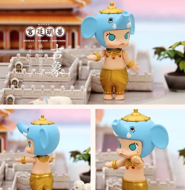POP MART KENNYSWORK Molly Forbidden City Lucky Elephant Designer Spielzeug Figur