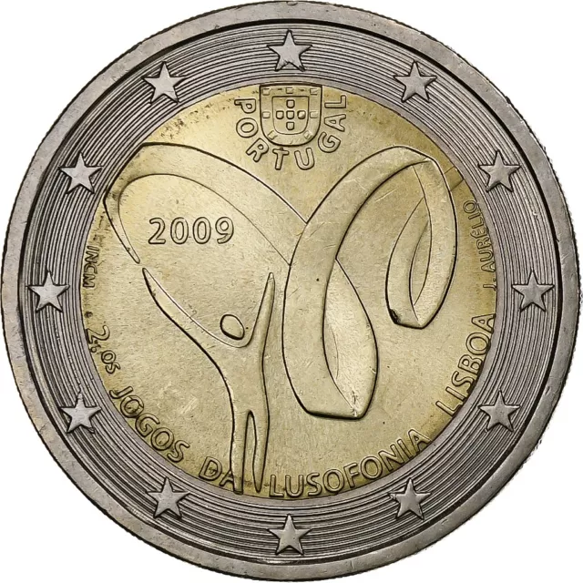 [#1250892] Portugal, 2 Euro, Lusophonie, 2009, Lisbonne, SPL, Bimétallique, KM:7