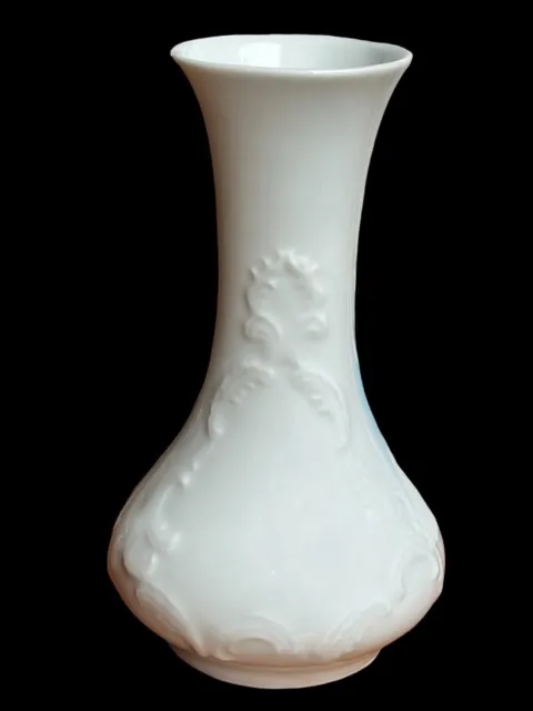 Royal Porzellan Bavaria Vase Porcelain White KPM Germany Handarbeit Art Deco 8”