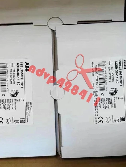 1 PZ Nuovo ABB AX50-30-11-80 Contattori a blocco AC 220V-230V