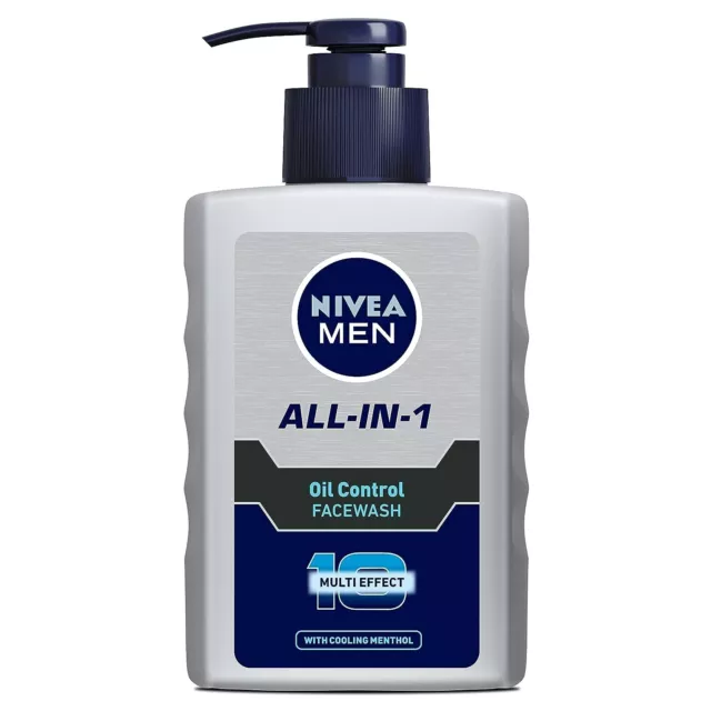 Nivea Men Face Wash, Oil Control For 12Hr Oil Control With 10X Vitamin C 150ml