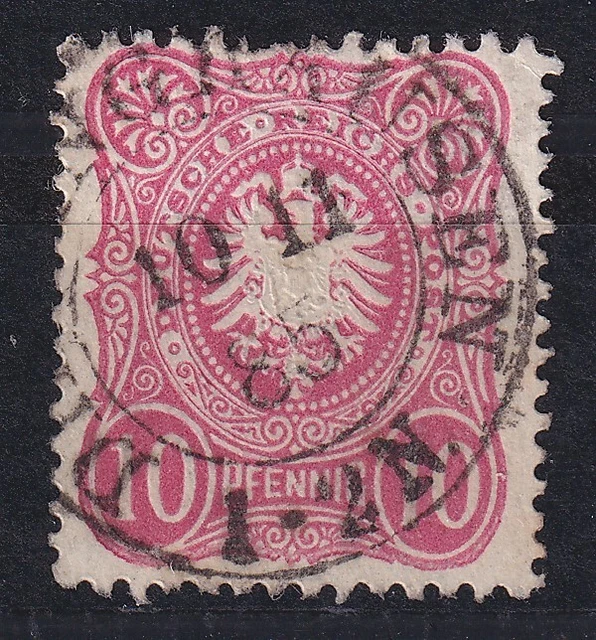 64983) DIERINGHAUSEN Rheinland 1885 nachverwendeter Preußen-Stempel