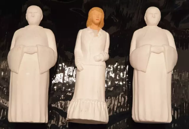 K09676695F - Krippenfiguren Nachgussgibsgrippenfiguren Höhe 9cm zum bemalen