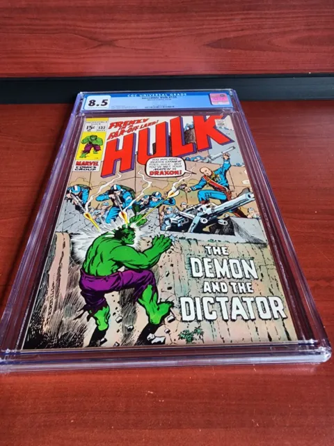 EXCELLENT!  Incredible Hulk #133 1970 Marvel Comics CGC 8.5 GRADED