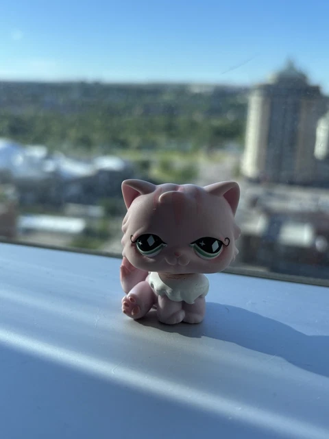 Figurine Littlest Pet Shop Chat Persan #460 - Figurine LPS Hasbro Vintage Occasion