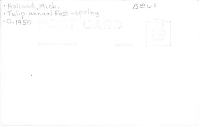 J42/ Holland Michigan RPPC Postcard c1940s Tulip Time Clogging Stores 193 2