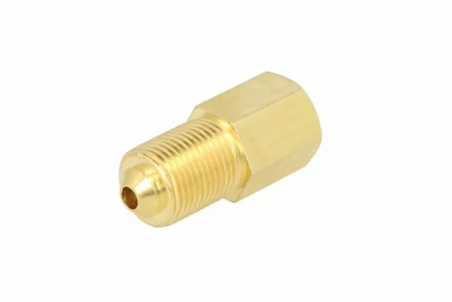 Brake Line Pipe Brass M10x1 Female to M12x1 Male Bubble Fitting Connector Couple