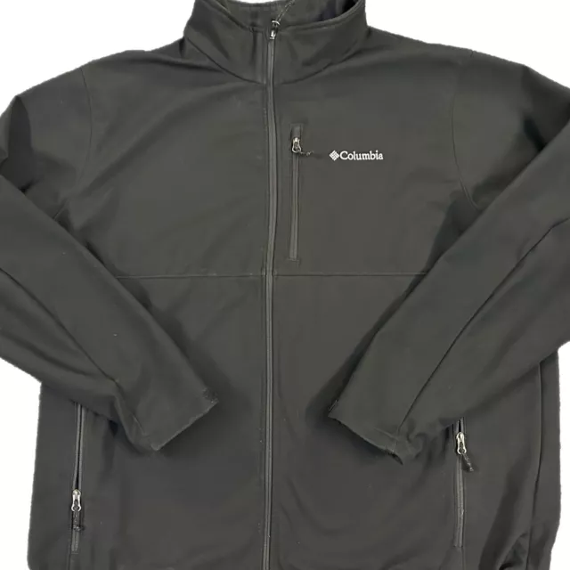 Columbia Men’s Black Jacket Full Zip Coat Size 3XL