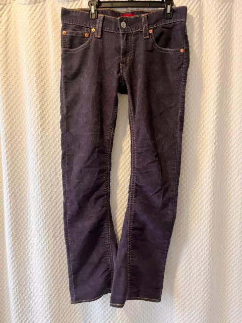 Levi’s Type 1 Tough Boot Corduroy Pants Jeans Stretch Womens 11 Medium Purple