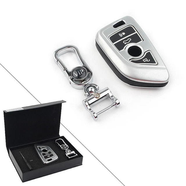 Smart 4 Button Metal Key Shell Case Fit BMW X Series X1 X5 X6 Auto Car