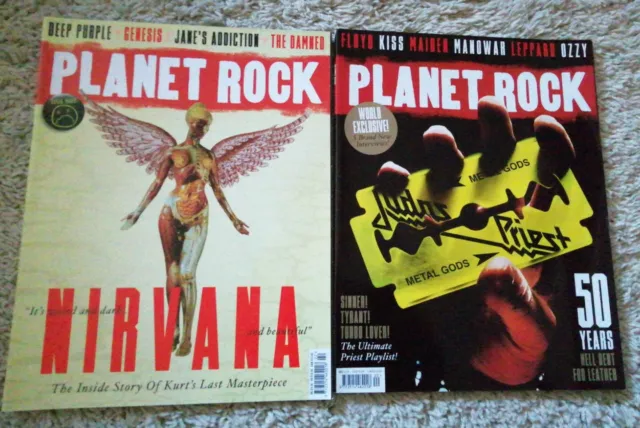 Planet Rock Magazines Issue 20 And Last Issue 22 Judas Priest And Nirvana