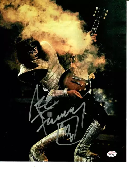 "Kiss" Ace Frehley Hand Signed 8X10 Color Photo PAAS COA
