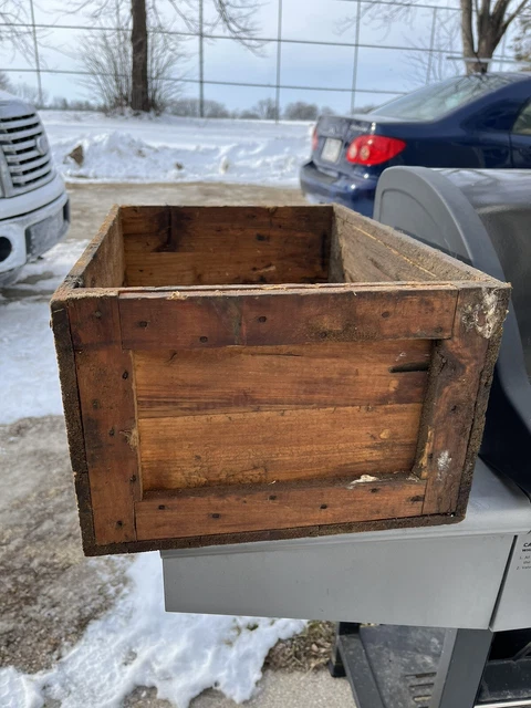 Vintage Atlas Powder Co Electric Blasting Caps Wood Crate Box Mining Explosives 4