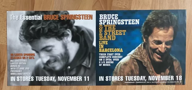 BRUCE SPRINGSTEEN - Póster promocional Essential/Live In Barcelona 2003 ¡COMO NUEVO!