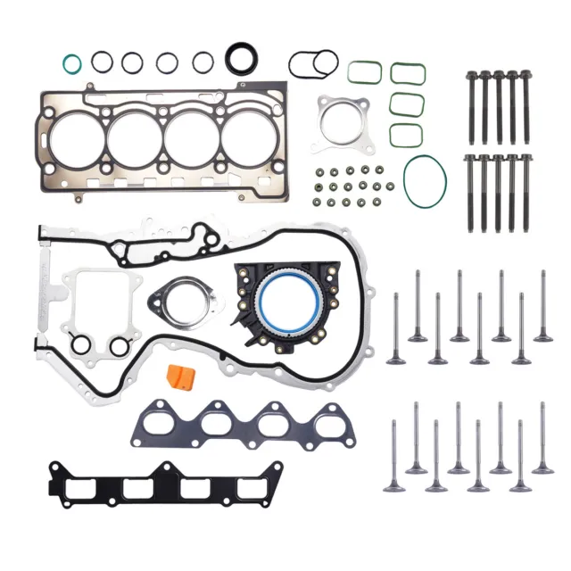 Zylinderkopfdichtung & Ventil & Schrauben Satz Für VW 1.4 TSI Golf Passat Fabia 3