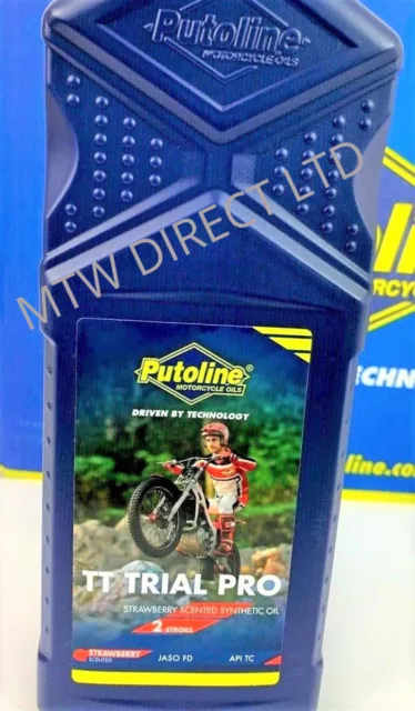 PUTOLINE SPECIAL TRIALS BIKE 2 STROKE OIL - STRAWBERRY SCENT TT TRIAL PRO 1 Ltr