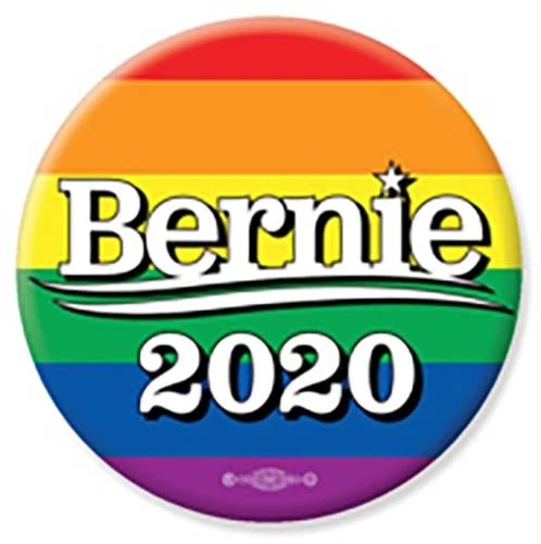 2020 Bernie Sanders For President Rainbow Button
