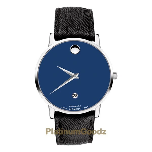 MOVADO "Museum Classic Automatic" Men's Blue Dial Date Swiss Watch