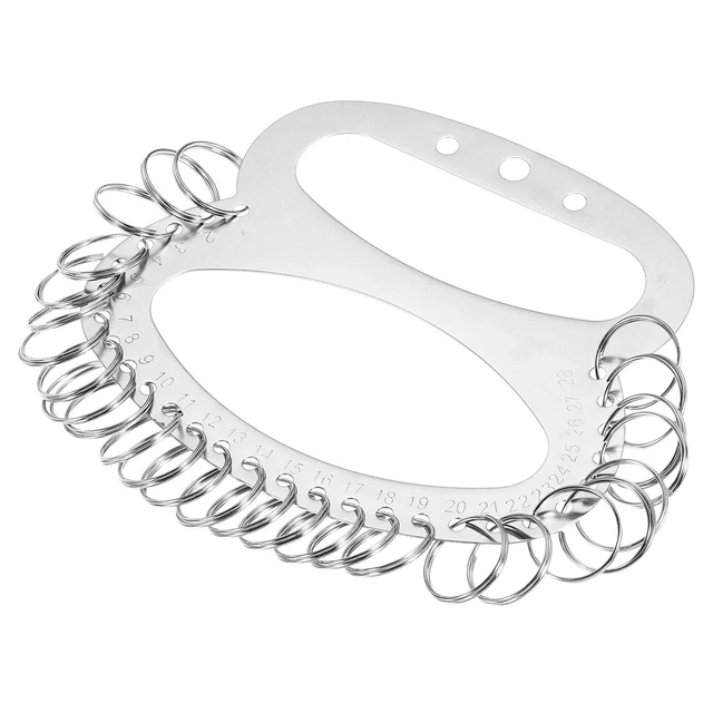28 Anillos Inoxidable Acero Llavero Organizador, Portátil Llavero Gestión
