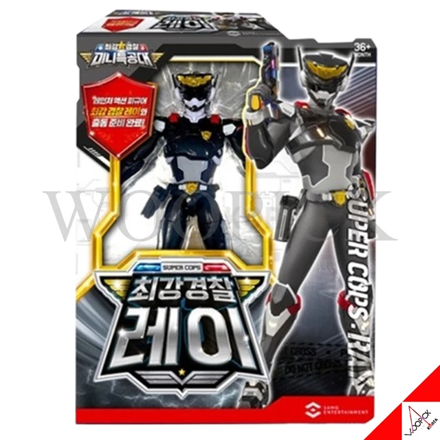 MINIFORCE SUPER COPS RAY Black Police Ranger Mini Force Action Figure ...