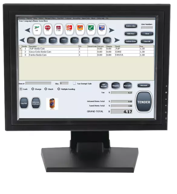 Cloud POS Touch screen system CPU i5 750gb 16gb + CRM Software point of sale BT 3