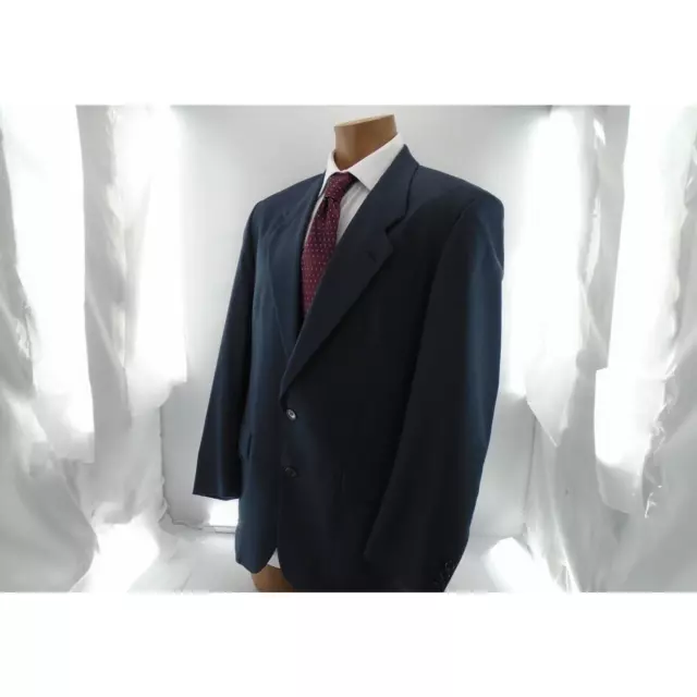 YVES SAINT LAURENT Suit jacket Blazer 40R Navy Blue Men's Single breast ...