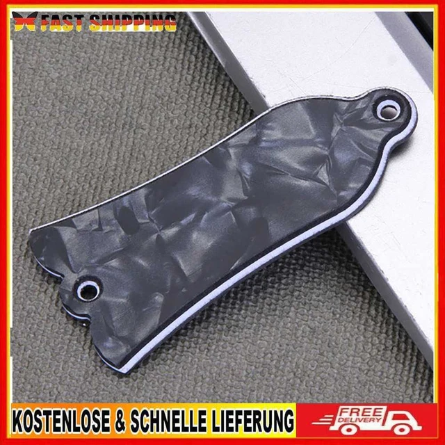2 Löcher Aluminiumlegierung Guitar Truss Rod Cover Glockenform passend für e-Git