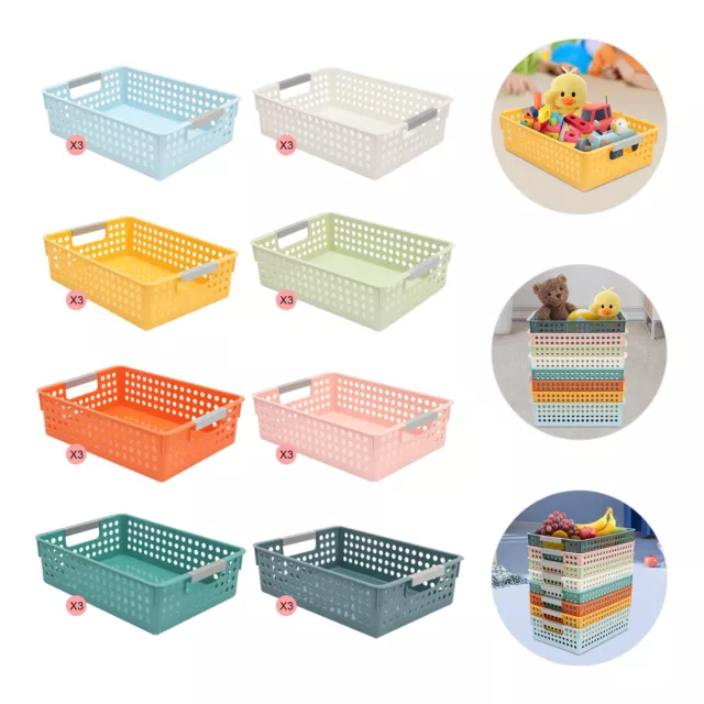 24 Pack Baskets Colorful Organizer Baskets Classroom Storage Bin Book Baskets