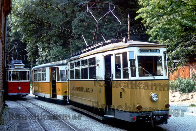 Straba Tw 8 Bad Schandau 1987 / org. Color Slide + File!  288#07