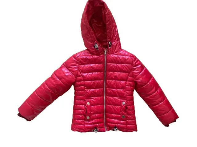 Girls Age 7 Red NEXT Hooded Coat
