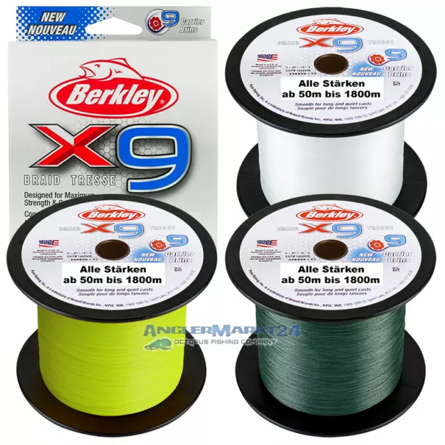 Berkley | X9 Braid | ab 50m abgespulte 9-fach geflochtene Angelschnur Schnur