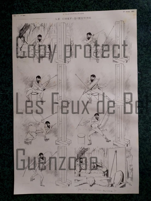 Carnet De Chèques Illustré Caran D'Ache 1892 - Manuscrit Signé - époque XIXème