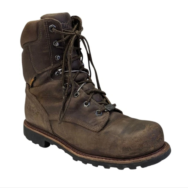 CHIPPEWA 8& BOLVILLE Waterproof Nano Composite Toe Work Boots Size 9D ...