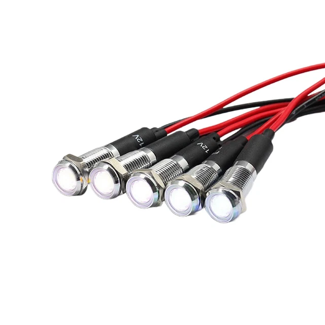 Signalleuchte einzelne LEDs Ersatz Wasserdicht 12V Sound 8mm Zubehör