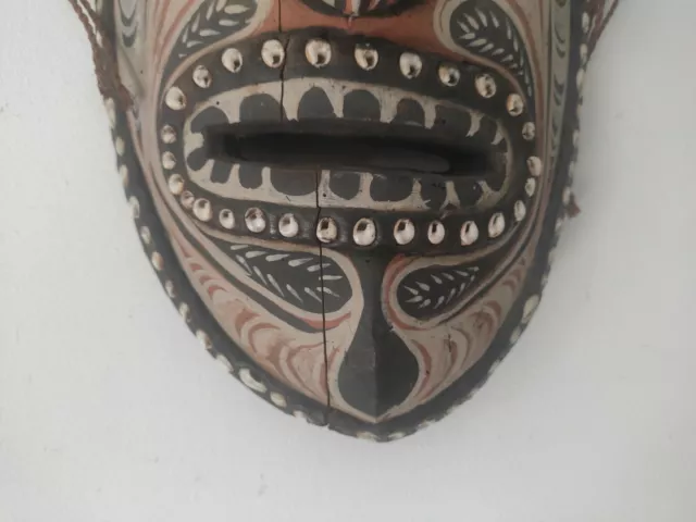 Wooden Tribal Mask. New Caledonia. Masque Tribal En Bois Nouvelle Caledonie 3