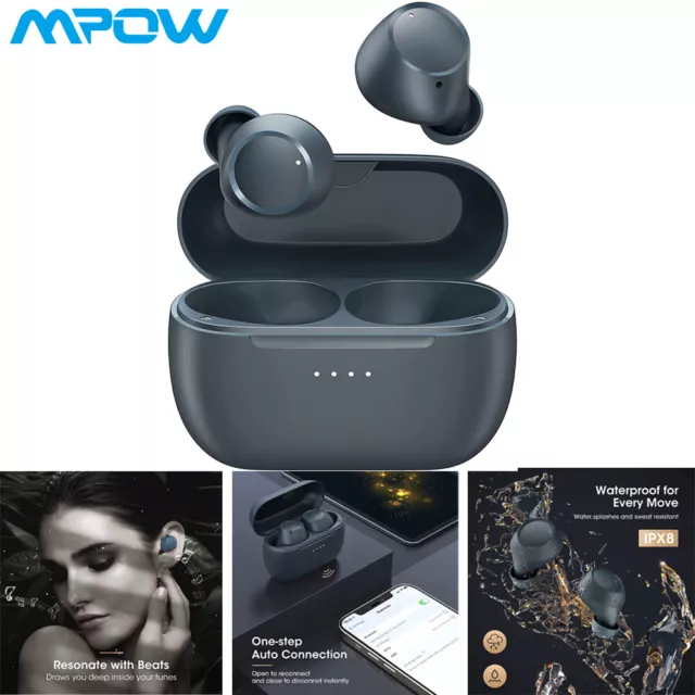 Mpow Wireless Earbuds Bluetooth Headphones Stereo Waterproof Ear Buds Earphones