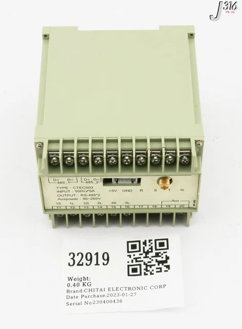 32919 Chitai Electronic Corp Power Transducer, Ctec003 Ctec003-Aaa